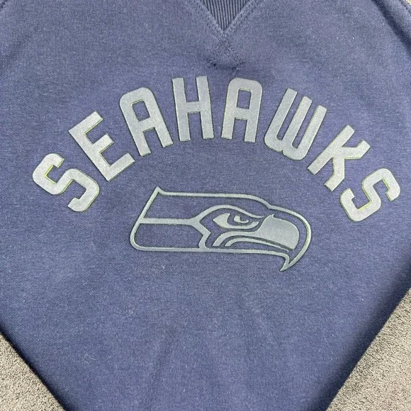 Seattle Seahawks Sweatshirt Youth XL NFL Team Apparel 18/20 Football Raised Logo - Picture 8 of 9